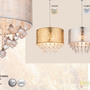 Lustra / Pendul design modern Amy auriu 15187H3 GL 45037 universul-luminii.ro