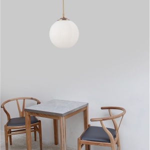Lustra / Pendul design modern Athena alama/alb NVL-9191212 - Img 2