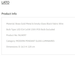 Lustra/Pendul design modern LATO D-16,5cm 138937 universul-luminii.ro