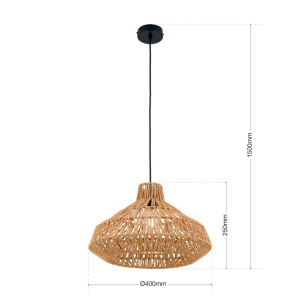 Lustra/Pendul design natural BASKET D-40cm 234977 universul-luminii.ro
