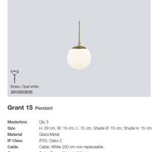 Lustra, Pendul design nordic Grant 15 2010553035 NL 189937 universul-luminii.ro