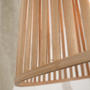 Lustra/Pendul eco din bambus Merapi tapered L, nat 213447 universul-luminii.ro