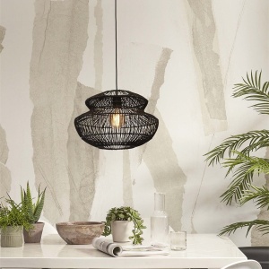 Lustra/Pendul eco din ratan Zanzibar round 40cm, bl 121457 universul-luminii.ro