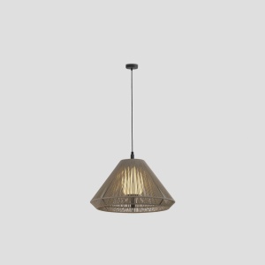 Lustra/Pendul iluminat exterior decorativ SAIGON cone W70 gri/bej 127787 universul-luminii.ro