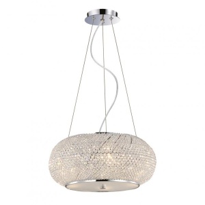 Lustra, Pendul inaltime reglabila, diam.45cm Pasha SP6 Cromo 082158