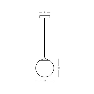 Lustra, Pendul LED 5W On-Off, SOL Alabaster - Img 2
