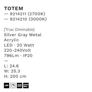 Lustra/Pendul LED design decorativ 3000K TOTEM - Img 8