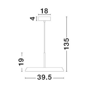 Lustra/Pendul LED design decorativ OPHELIA alb 169217 universul-luminii.ro