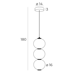 Lustra, Pendul LED design modern TAMA - Img 4