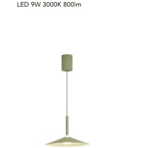 Lustra/Pendul LED reglabil CALICE verde 9W - Img 4