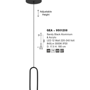 Lustra/Pendul LED stil minimalist GEA - Img 3