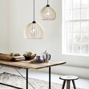 Lustra, Pendul lemn design nordic Chino 25 84823014 NL 72317 universul-luminii.ro