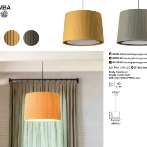 Lustra / Pendul modern design elegant SAMBA 40cm bej 64315-44 90447 universul-luminii.ro