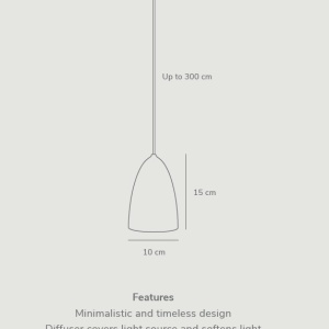 Lustra, Pendul modern design minimalist Nexus 2.0 small, alb 2020563001 DFTP - Img 2