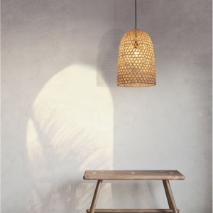 Lustra / Pendul modern design natural ratan AURORA 108897 universul-luminii.ro