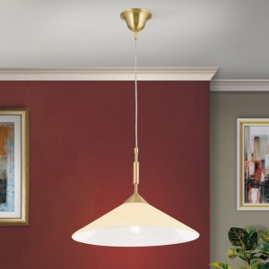Lustra, Pendul realizat manual ARTDESIGN 40cm, alama mat/ champagne 241537 universul-luminii.ro