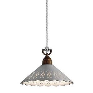 Lustra, Pendul rustic fabricat manual diametru 30cm Fiori di Pizzo 065.08.OC - Img 1