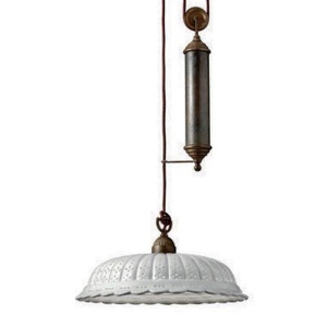 Lustra, Pendul rustic fabricat manual diametru 43cm Anita 061.12.OC - Img 1