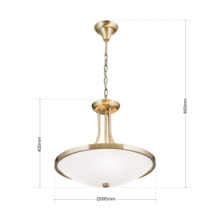 Lustra / Pendul stil clasic diam. 39cm Aida HL 6-1521/3 Patina OR - Img 7