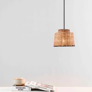Lustra / Pendul suspendat design natural din ratan SAIPAN 22,5cm 101537 universul-luminii.ro