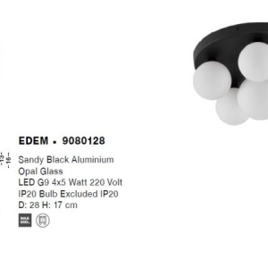 Lustra/Plafoniera design modern EDEM 28cm 214117 universul-luminii.ro
