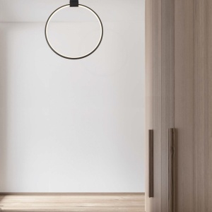Lustra/Plafoniera LED ajustabila design modern GARVE Black 60cm 121787 universul-luminii.ro