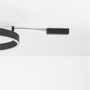 Lustra/Plafoniera LED dimabila design circular MOTIF Black 60cm 121617 universul-luminii.ro