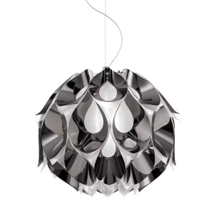 Lustra realizata manual Flora Mediu Pewter - Img 1