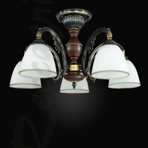 Lustra rustica aplicata cu 5 brate design italian 3800 106327 universul-luminii.ro