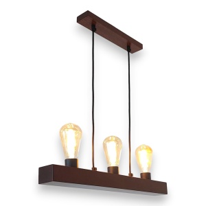 Lustra rustica fabricata manual din lemn ARCOS 3L 151217 universul-luminii.ro