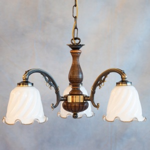 Lustra rustica suspendata cu 3 brate design italian 5910