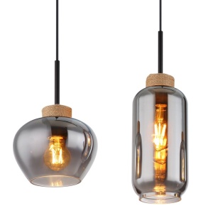 Lustra suspendata 4L design modern MATT negru - Img 4