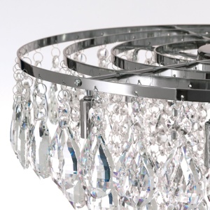 Lustra suspendata cristal K9 design elegant CELESTE D-45 crom 234737 universul-luminii.ro