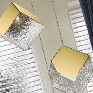 Lustra suspendata cu 4 Pendule design decorativ Priscila aurie 122527 universul-luminii.ro