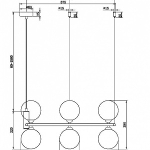 Lustra suspendata design circular RING alama 118687 universul-luminii.ro
