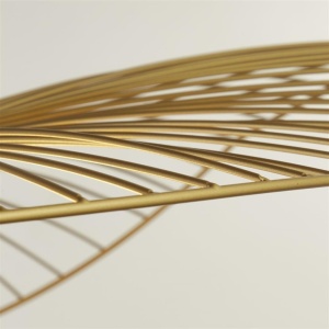 Lustra suspendata design deosebit Wave auriu, negru - Img 2
