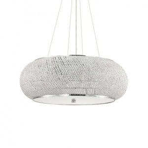 Lustra suspendata design elegant PASHA SP14 CROMO - Img 1