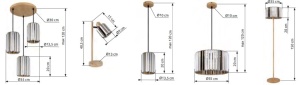 Lustra suspendata design elegant Run 35cm, 30229146 GL 247127 universul-luminii.ro