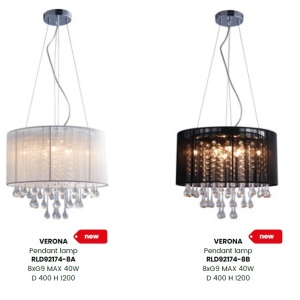 Lustra suspendata design elegant Verona alb - Img 2
