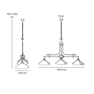 Lustra suspendata design italian Biliard - Img 6