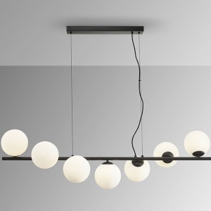 Lustra suspendata design modern Inoa negru/alb - Img 3