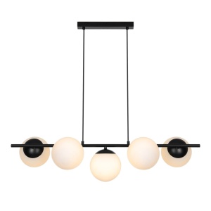 Lustra suspendata design modern Lilly negru5L - Img 5