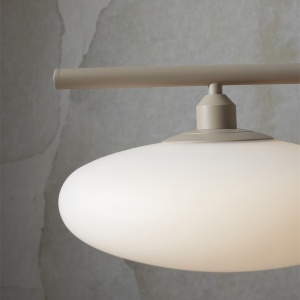 Lustra suspendata design modern Sapporo 3 alb/sand 224187 universul-luminii.ro