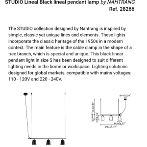 Lustra suspendata design modern Studio negru 161257 universul-luminii.ro