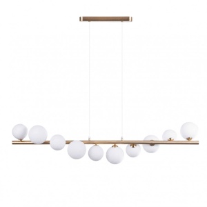 Lustra suspendata design modern SYBILLA 10 gold - Img 1
