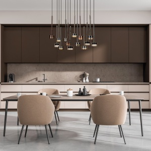 Lustra suspendata design modern TONIC 14L multicolor - Img 2