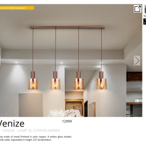 Lustra suspendata design modern Venize 4L - Img 5