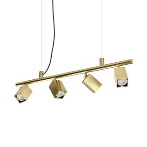 Lustra suspendata DYNAMITE SP4 SQUARE OTTONE