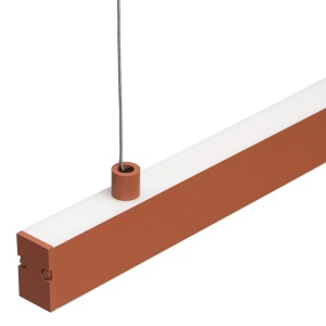 Lustra suspendata LED, 120cm, Otel, Teracota, MIAMI 246087 universul-luminii.ro