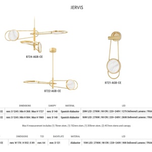 Lustra suspendata LED design modern JERVIS - Img 6